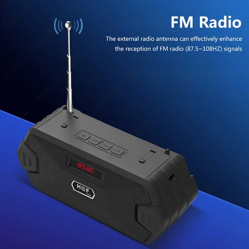 ZENX Portable Wireless Speaker Bt-compatible Outdoor USB Speakers With FM Radio Receiver AUX TF MP3 Loudspeaker For Phone PC