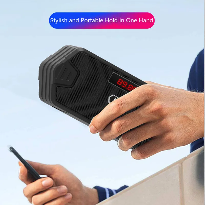 ZENX Portable Wireless Speaker Bt-compatible Outdoor USB Speakers With FM Radio Receiver AUX TF MP3 Loudspeaker For Phone PC