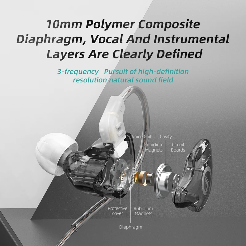 ZENX G1 wired headset in ear monitor music DJ Bass cellphones game earbuds earphone with microphone HiFi sound system headphone