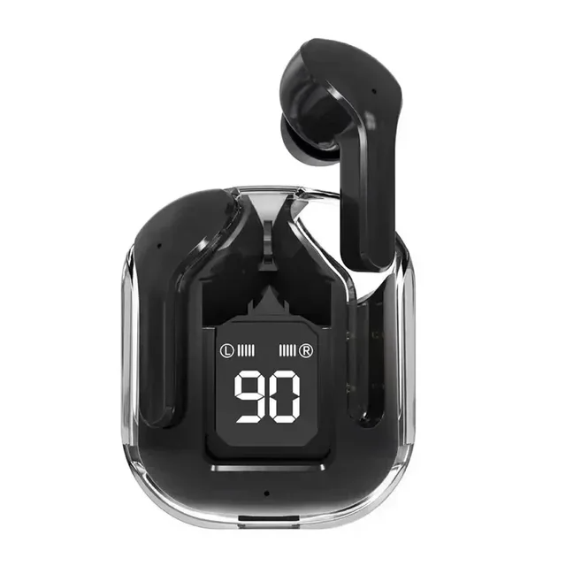 T2 Tws Wireless Bt Headset Transparent Headphones ENC Power Digital Display Stereo Sound Earphones for All Smartphones