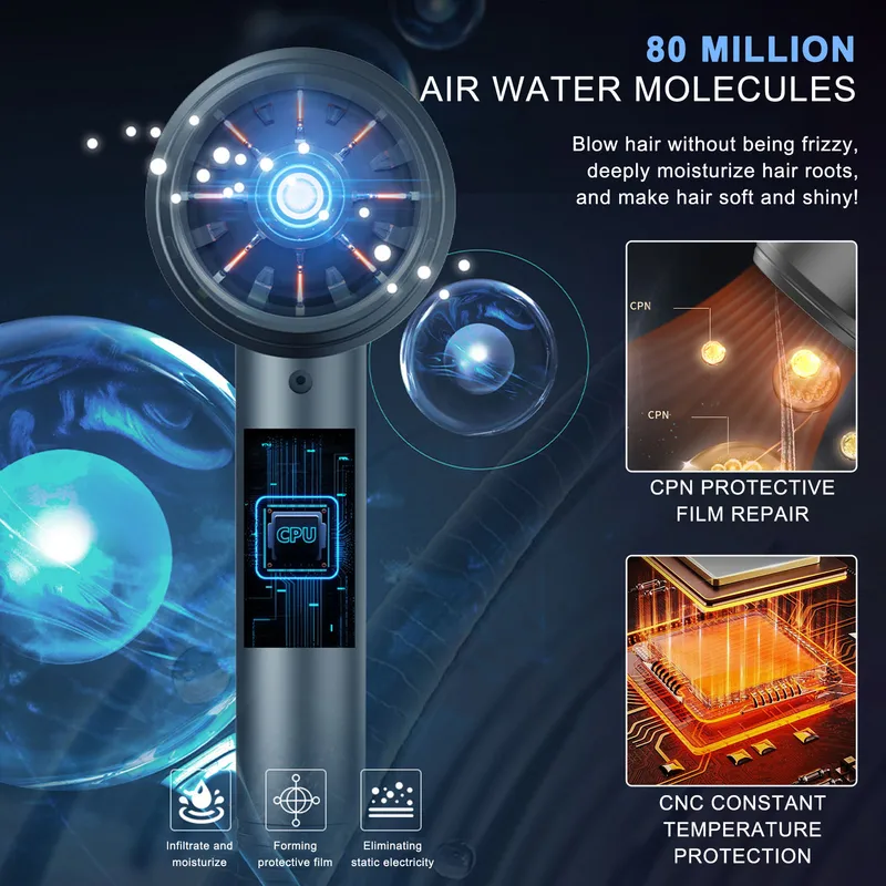 ZENX New High-Speed Hair Dryer 800W High-Power Negative Ion Ultra Silent Recommended Professional Hair Dryer For Home Hair Salons