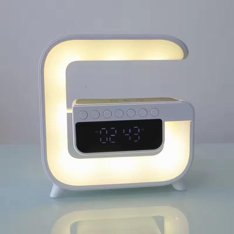 G3 Bluetooth Speaker with Night Light Alarm Clock Led Wireless Charger